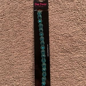 Pink pewter turquoise headband